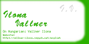 ilona vallner business card